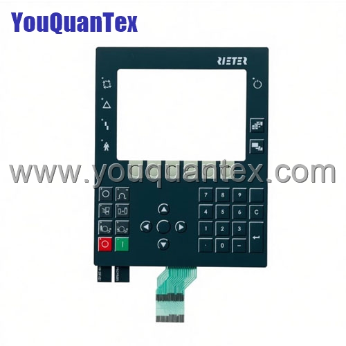 Power panel 400 membrane keypad for Rieter button panel 4pp450.0571-K13